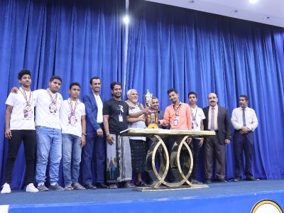أحتفال تكريم الفائزين في بطولة الروبوت